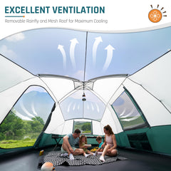 DMH OUTDOORS five mesh windows provide airy ventilation and scenic views