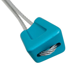 DMM Alloy Offset 8 blue side view highlights strength and compact form.