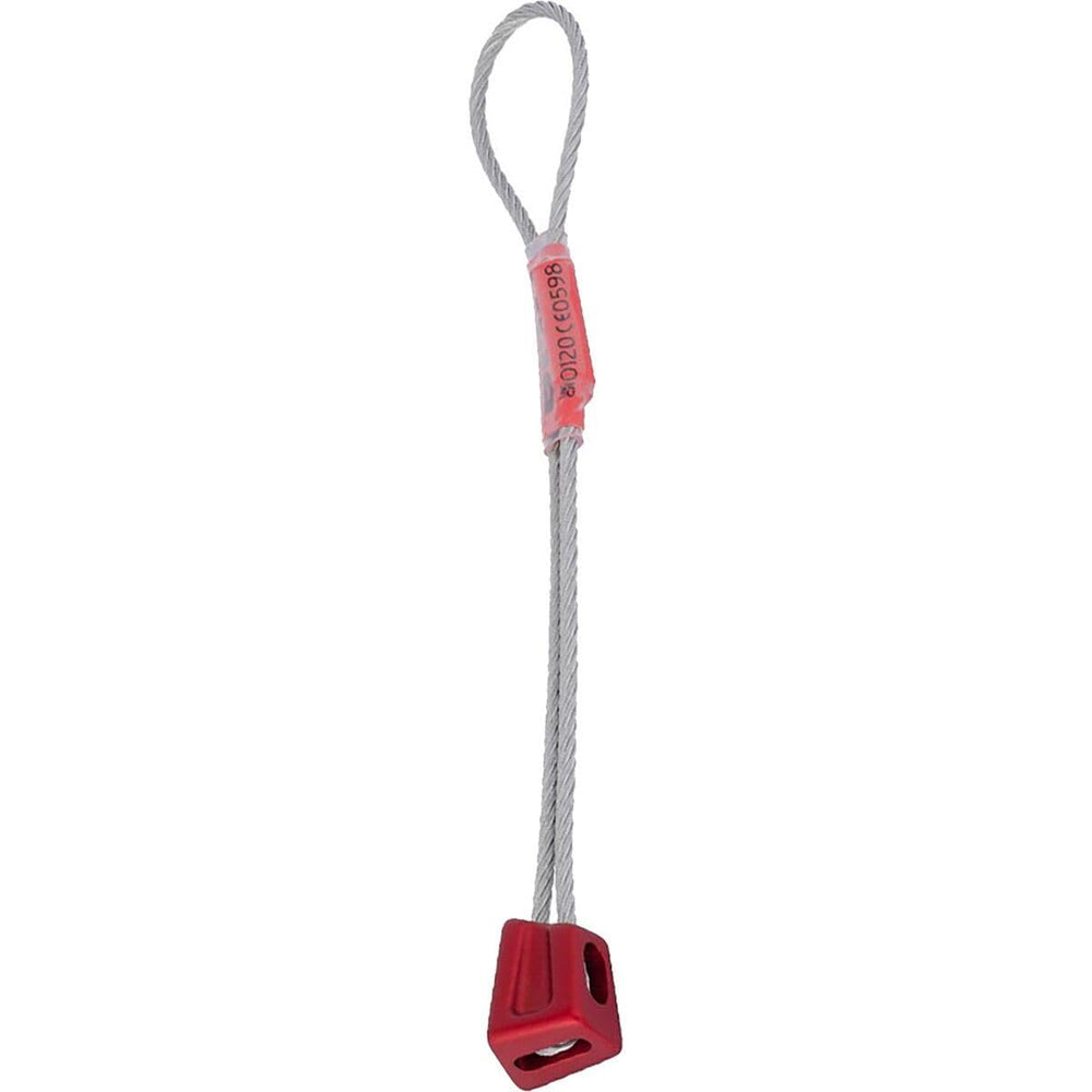 DMM Alloy Offsets Red 9 front view highlights compact offset stopper design.