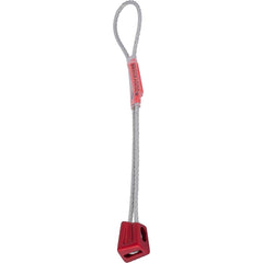 DMM Alloy Offsets Red 9 front view highlights compact offset stopper design.