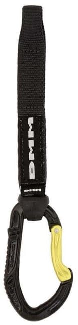 DMM Alpha Steel Quickdraw shows bent-gate clip for easy clipping and smooth handling on routes