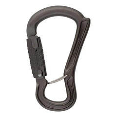 DMM Ceros Locksafe Carabiner shows belay orientation aid with horn for reliable loading.