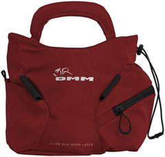 DMM Edge Boulder Chalk Bag showing secure closure and brush holders for climbing chalk on the move.