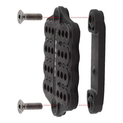 DMM Parking Lot mounted on 45 mm webbing enables secure component attachment.