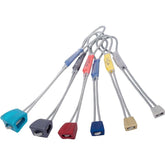 DMM Wallnuts head and cable assembly for durable crack protection during trad climbing.