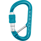 DMM XSRE Lock Captive Bar carabiner close-up for secure tool lanyards.