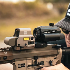 DNT Optics NVMD-C200 red-dot magnifier mode improves target acquisition in dim conditions.