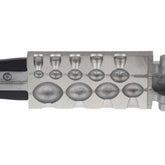 Do-It Egg Sinker Mold EG-9-A front view with 9 cavities