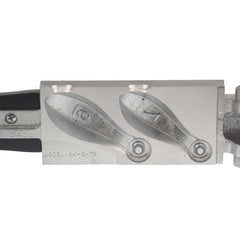 Do-It Molds Bank Sinker Mold 9 oz cavity suits deeper water rigs.