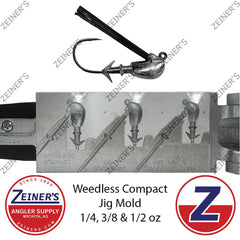Do-it Molds Weedless Compact Jig Mold 3/8 oz, designed for quick bottom bombs and stable retrieves