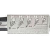 Do-It Ultra Minnow Jig Mold in silver with knife edge point showing sizes 18/14/38/12/58 oz