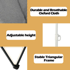 Sturdy steel frame supports up to 250 pounds per chair