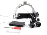 DOC.ROYAL binocular loupe with leather headband for precise inspections.