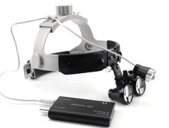 DOC.ROYAL 3W LED headlight delivers bright, focused illumination for close work.