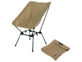 DOD Sugoi Chair fully assembled for comfortable outdoor dining and lounging.