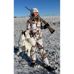 DSG Addie hunting pant side pocket closeup highlights warmth and practicality