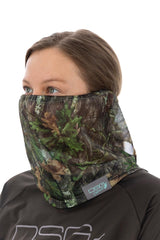 DOING SOMETHING GREAT mesh face mask for breathable concealment during warm-weather hunts.