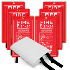 Dokibi emergency fire blanket 6-pack in bag for quick storage and access.
