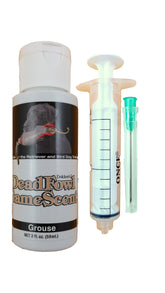 Dokken Grouse Game Kit Injector packaging showing contents for training.