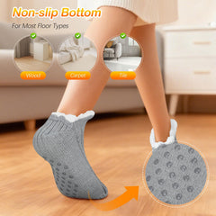 Dolodomy USB heated socks anti-slip bottom helps prevent slips during relaxing evenings