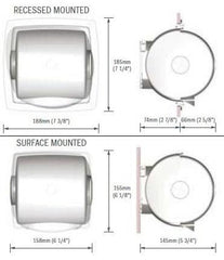 Hygienic ABS plastic surface is easy to clean after use.