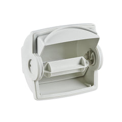 Dometic Oceanair Dryroll mounted on wall for clean, mess-free toilet tissue on board.