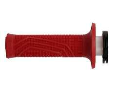 Domino D100 lock-on grips paired in packaging for quick install