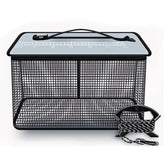 DONGKER Floating Fish Basket opened to show 17L capacity