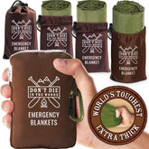 Don't Die In The Woods heatFlex blanket unpacked provides portable warmth for outdoor adventures