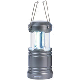 Dorcy pop-up 500-lumen COB lantern open for bright, portable lighting during camping or outages.