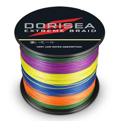 Dorisea Extreme Braid close-up of UHMWPE fibers for strength and durability.