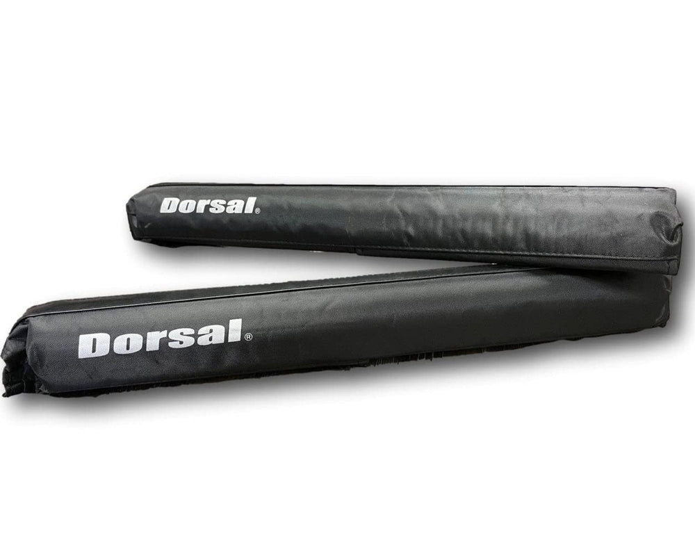 DORSAL round crossbar pads 20inch top view showing secure no-slip grip for surfboards