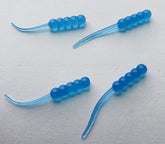 Double Catch Dancing Waxie JR lure in blue glow, 1.25 inches.