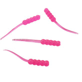 Double Catch Dancing Waxie JR pink lure with tail action, ideal for panfish fishing.