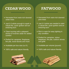 Double Tree Fire Starter Sticks are ideal for indoor fireplaces and outdoor fire pits