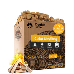 Double Tree Fire Starter Sticks ignite cedar kindling quickly for fast campfires