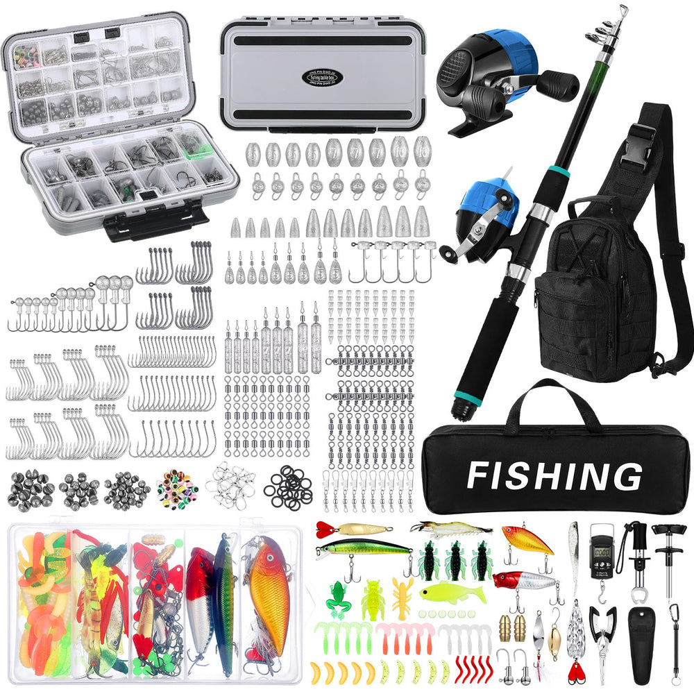 DoubleFill telescopic rod offers easy transport and versatile fishing.