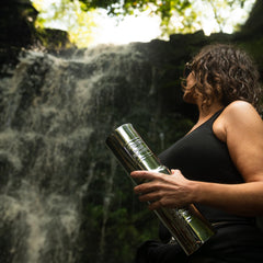 Doulton gravity filter lower chamber stores filtered water for quick pouring.
