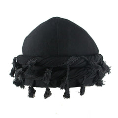 DouuYuhet men turban halo head wrap in black for secure all-day wear.