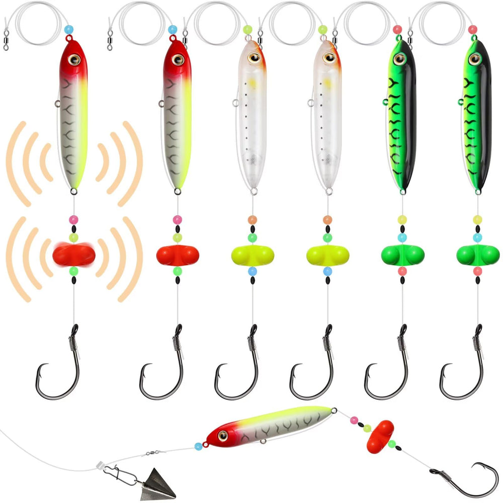 Dovesun Catfish Float Rig with rattling float, 6pcs set