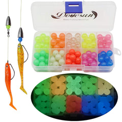 Dovesun A-Glow fishing beads 0.24in 6mm, 600pcs in assorted colors