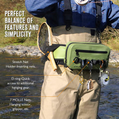 Back panel with breathable cushioned support and adjustable strap
