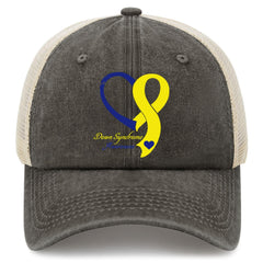 Front view of Down Syndrome Awareness hat