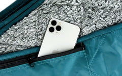 Down Under Outdoors sherpa fleece closeup highlights plush 340gsm warmth.