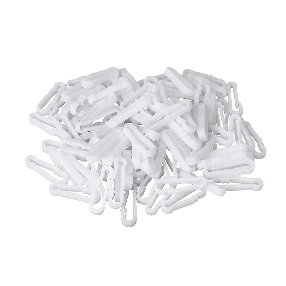 dPois 100Pcs mini carabiner buckles in packaging for projects