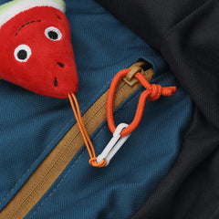dPois mini plastic carabiner closeup shows smooth finish