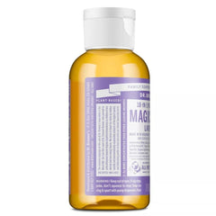 Lavender Castile soap lather on skin highlighting multi-use cleaner for body and hands.