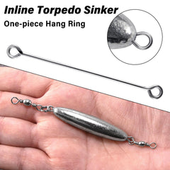Dr.Fish inline trolling sinker 1/4 oz with double swivel
