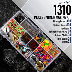 100 spinner blades assortment in various styles and sizes