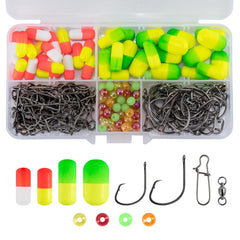 Dr.Fish 200Pcs pompano rig making kit inside tackle box